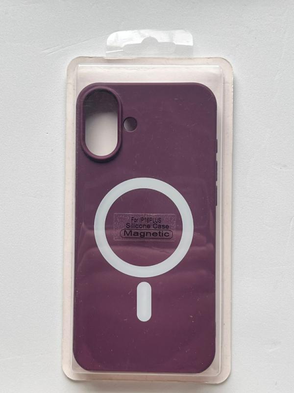 ESTUCHES MAGSAFE CARGA INALÁMBRICA IPHONE 16 PLUS VINO