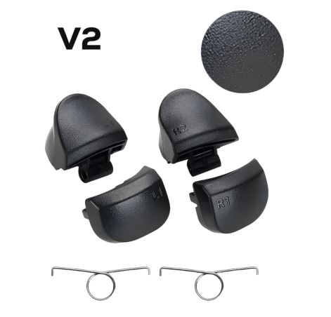 BOTONES L2/R2 CON RESORTE PARA MANDOS DE PLAYSTATION 5 (JUEGO DE 6 PIEZAS) VER. 2
