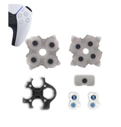 ALMOHADILLAS DE GOMA CONDUCTORAS PARA MANDOS DE PLAYSTATION 5 VER. 3