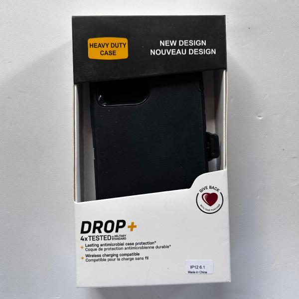ESTUCHES OTTERBOX HEAVY DUTY CASE IP 12 / 12 PRO NEGRO