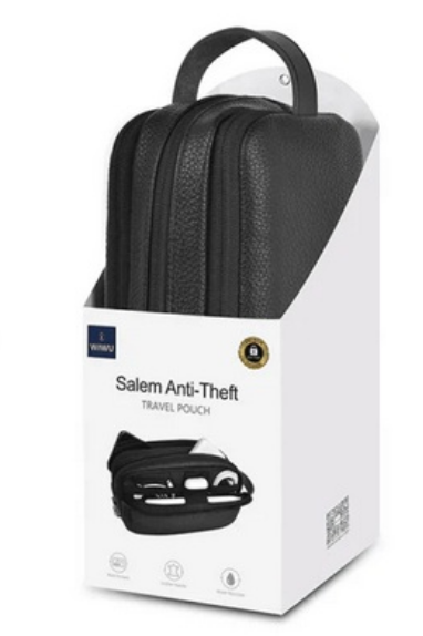 BOLSO DE VIAJE ANTI ROBOS WiWU NEGRO