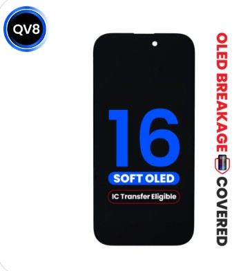 LCD PANTALLA IPHONE 16 QV8 SOFT HARD OLED