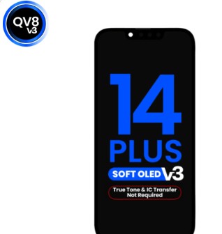 LCD PANTALLA IPHONE 14 PLUS  DIAGNOSTICO QV8 V3 SOFT OLED