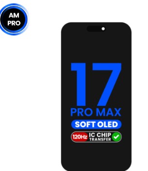 LCD PANTALLA IPHONE 17 PRO MAX ( SOFT / QV8 / 120HZ) (IC TRANSFER ELIGIBLE)