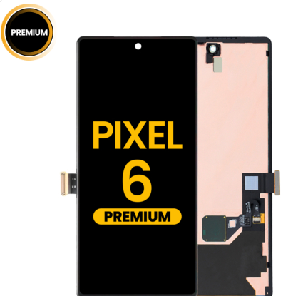 PANTALLA LCD CON MARCO PARA GOOGLE PIXEL 6 (CON SENSOR DE HUELLAS DACTILARES) (PREMIUM)