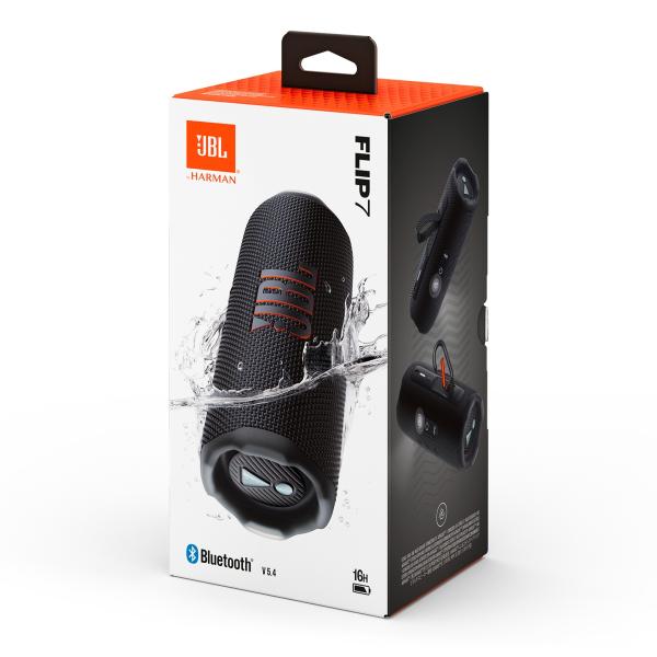PARLANTE JBL FLIP 7 BLUETOOTH WATERPROOF IP67 12H NEGRO NEGRO