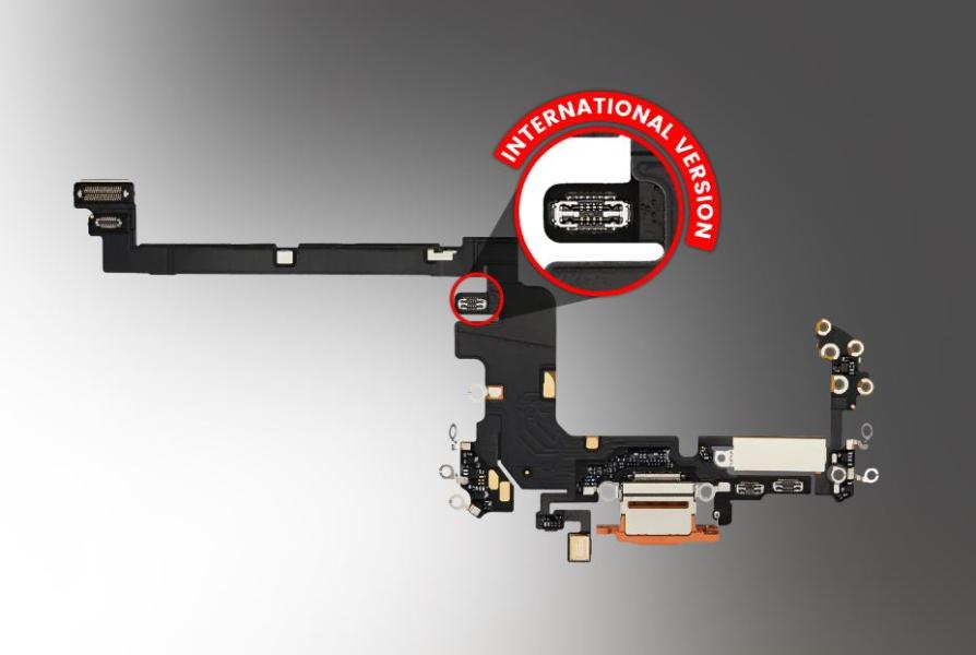 MODULO DE DE CARGA PARA IPHONE 17 PRO (OEM USADO) (VERSIÓN INTERNACIONAL) (NARANJA CÓSMICO)