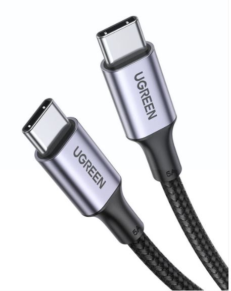 CABLE UGREEN US316 USB-C A USB-C 1M 70427 NEGRO 100W