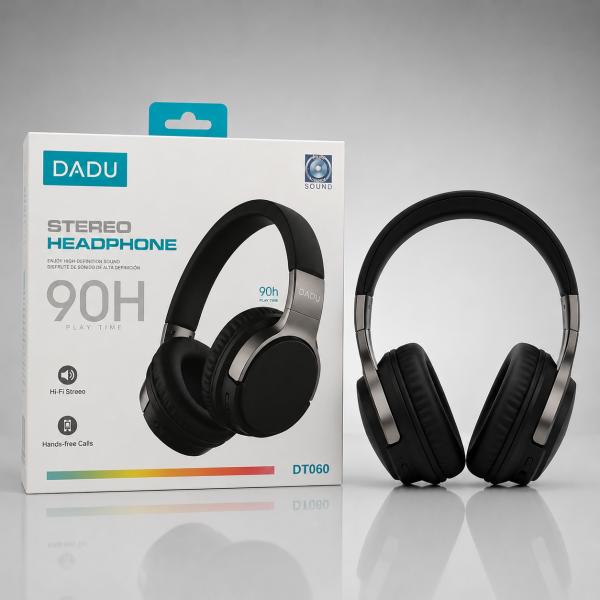 AUDÍFONO DADU DT-060 NEGRO 90 HORAS DE REPRODUCCION