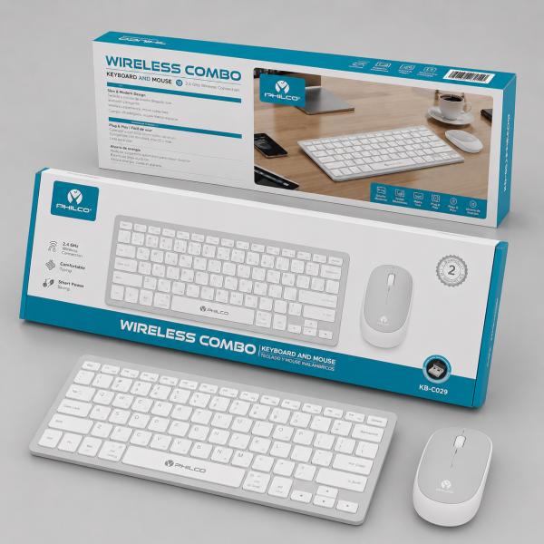 COMBO DE TECLADO Y MOUSE INALAMBRICO MIKUSO TEC-029