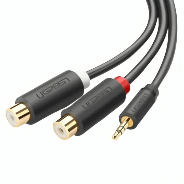 CABLE UGREEN AV109 MACHO 3.5MM A HEMBRA