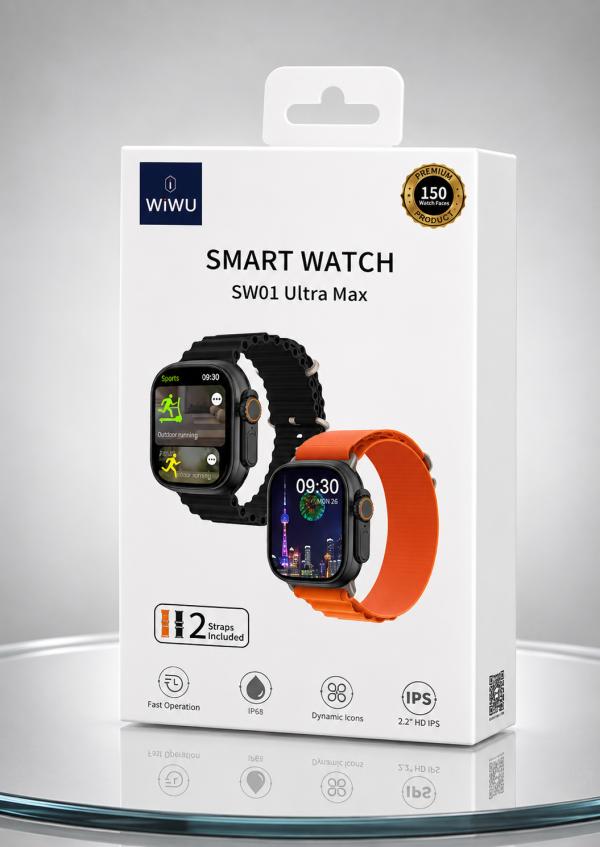SMART WATCH SW01 ULTRA MAX WIWU NEGRO