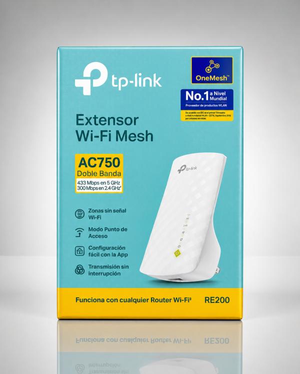 TP-LINK EXTENSOR DE RANGO  AC750  MESH    RE200 N300