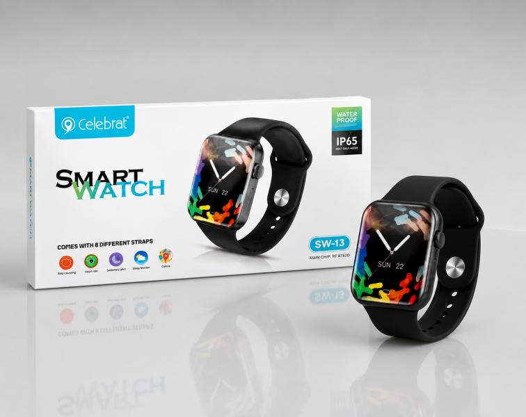 SMART WATCH SW13 CELEBRAT NEGRO