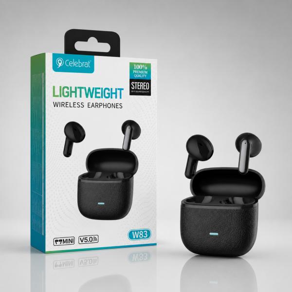 AUDIFONO BLUETOOTH CELEBRAT W83 NEGRO