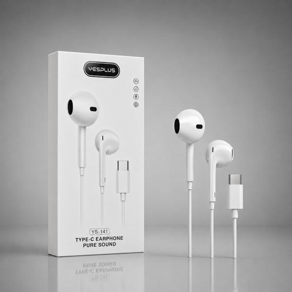 AUDIFONO CON CABLE TIPO C YESPLUS YS-141