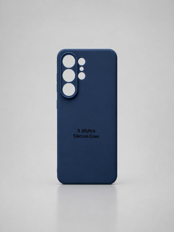 ESTUCHES PARA CELULAR / SILICON LISOS  S26  ULTRA AZUL
