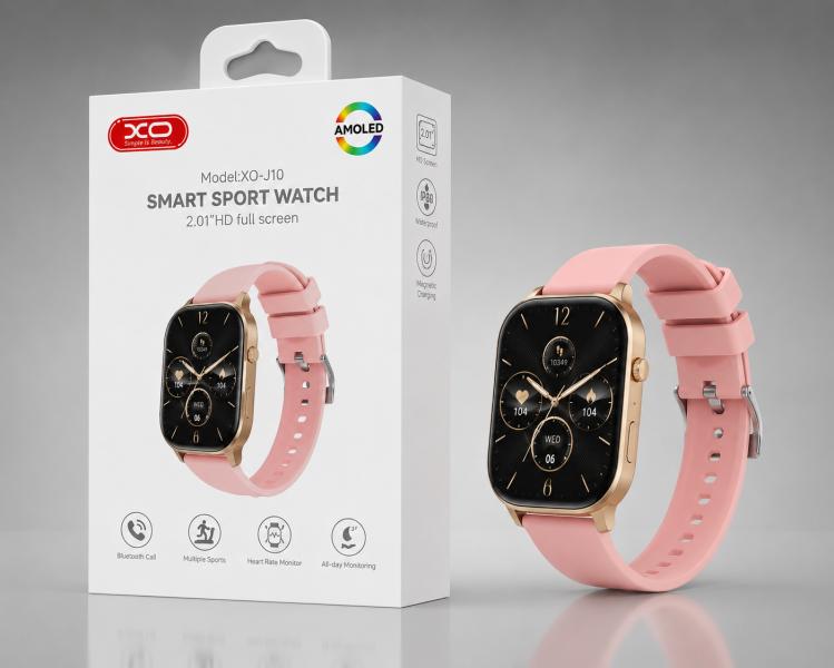 SMART WATCH INTELIGENTE INALAMBRICO XO-J10 ROSADO