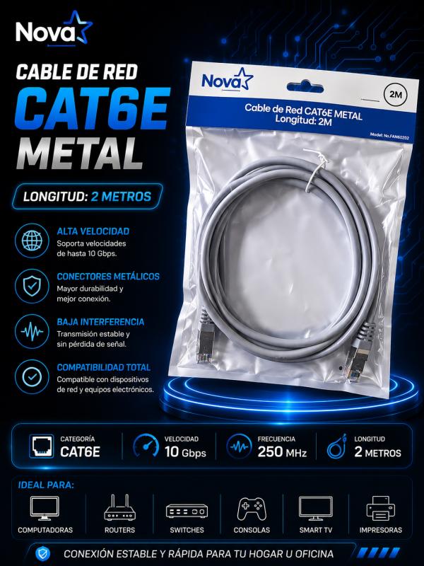 CABLE DE RED 2M NOVA