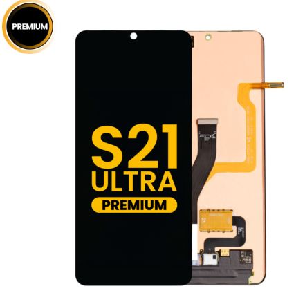 LCD PANTALLA SAMSUNG CON MARCO PARA GALAXY S21 ULTRA 5G (G998) PREMIUM NEGRO