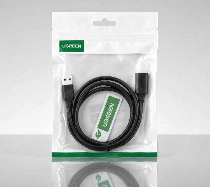 CABLE USB-A A USB-A UGREEN US129 5GBPS 1M 10368 NEGRO (EXTENSION)