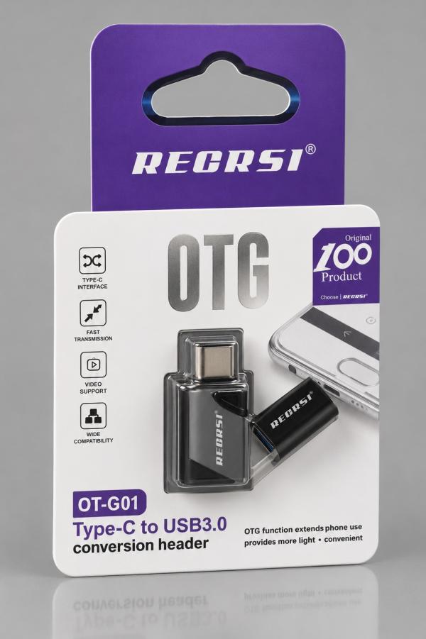 OTG ADAPTADOR RECRSI OT-G01 DE USB A TIPO C