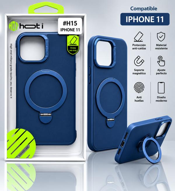 ESTUCHES MAGSAFE IPHONE 11 PREMIUM HOTI AZUL