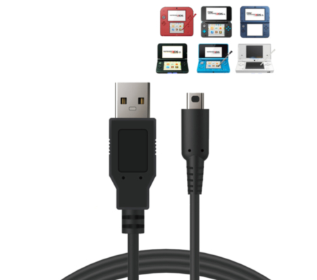 CABLE DE CARGA DOBE PARA NINTENDO DSI / DSI XL / 2DS / NEW 2DS XL / 3DS / NEW 3DS / 3DS XL / NEW 3DS XL
